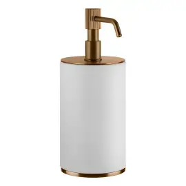 Дозатор для рідкого мила Venti20 Gessi 65437-791 Deep Bronze Brushed PVD — вид на білому тлі