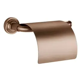 Держатель для туалетной бумаги Venti20 Gessi 65449-708 Copper Brushed PVD — вид на белом фоне