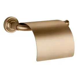Тримач для туалетного паперу Venti20 Gessi 65449-726 Warm Bronze Br. PVD — вид на білому тлі