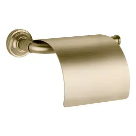 Тримач для туалетного паперу Venti20 Gessi 65449-727 Brass Brushed PVD — вид спереду