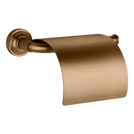Тримач для туалетного паперу Venti20 Gessi 65449-791 Deep Bronze Brushed PVD — вид спереду