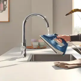 Змішувач для кухні для подачі технічної і фільтрованої води Blue Pure BauCurve Grohe 30580000 — бічний ракурс