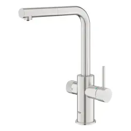 Змішувач для кухні Blue Pure Minta Grohe 30590DC0 Super Steel — вид згори