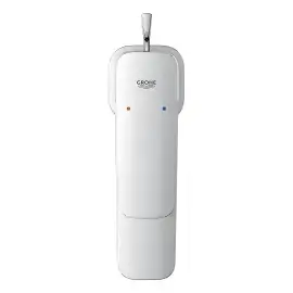 Змішувач для раковини з донним клапаном Cubeo, розмір S Grohe 1016940000 Chrome — вид ззаду