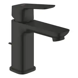 Змішувач для раковини з донним клапаном Cubeo, розмір S Grohe 1016942430 Black — вид на білому тлі