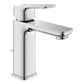 Змішувач для раковини з донним клапаном Cubeo, розмір M Grohe 1017490000 Chrome — вид на білому тлі