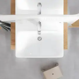 Змішувач для раковини з донним клапаном Cubeo, розмір M Grohe 1017490000 Chrome — бічний ракурс