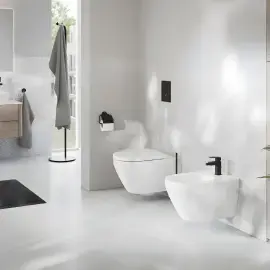 Змішувач для біде з донним клапаном Cubeo, розмір S Grohe 1018102430 Black — вид спереду