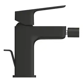 Змішувач для біде з донним клапаном Cubeo, розмір S Grohe 1018102430 Black — бічний ракурс