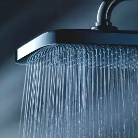 Душова система прихованого монтажу Cubeo з Tempesta 250 без вбудованої частини Smart Box Grohe 1053360000 — бічний ракурс