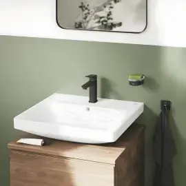Змішувач для раковини Dice з донним клапаном Push-Open, розмір М Grohe 1018332430 Black — бічний ракурс
