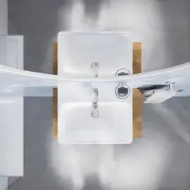 Змішувач для раковини Dice з донним клапаном Push-Open, розмір М, Cold Start Grohe 1018360000 Chrome — бічний ракурс