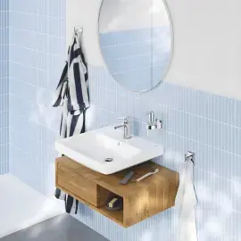 Змішувач для раковини Dice з донним клапаном, розмір S Grohe 1018560000 Chrome — вид спереду