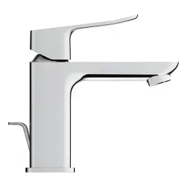 Змішувач для раковини Dice з донним клапаном, розмір S Grohe 1018560000 Chrome — вид ззаду