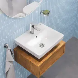 Змішувач для раковини Dice з донним клапаном Push-Open, розмір S Grohe 1018570000 Chrome — вид спереду
