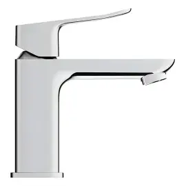 Змішувач для раковини Dice з донним клапаном Push-Open, розмір S Grohe 1018570000 Chrome — вид ззаду