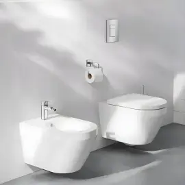Змішувач для біде Dice з донним клапаном Grohe 1018770000 Chrome — вид спереду