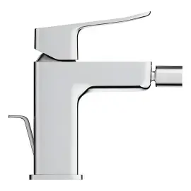 Змішувач для біде Dice з донним клапаном Grohe 1018770000 Chrome — бічний ракурс