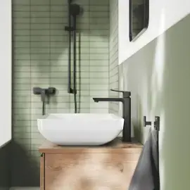 Змішувач для раковини високий Dice, розмір XL Grohe 1018922430 Black — вид спереду