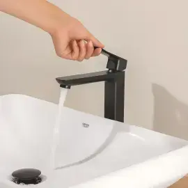 Змішувач для раковини високий Dice, розмір XL Grohe 1018922430 Black — бічний ракурс