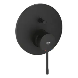 Змішувач для ванни/душу прихованого монтажу Essence Grohe 24167KF1 Phantom Black — вид на білому тлі