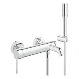 Змішувач для ванни з душовим гарнітуром Essence Grohe 25249001 — вид на білому тлі