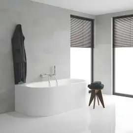 Змішувач для ванни з душовим гарнітуром Essence Grohe 25249001 — вид спереду