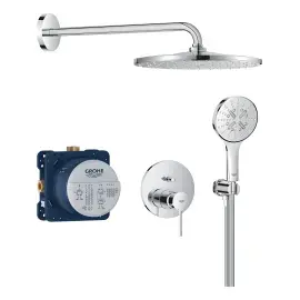 Душова система прихованого монтажу Essence з Rainshower Mono 310 Grohe 25287000 — вид на білому тлі