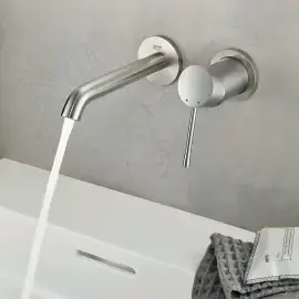 Змішувач для раковини Essence M-Size Grohe 29192DC1 Steel — вид спереду