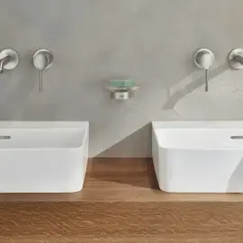 Змішувач для раковини Essence M-Size Grohe 29192DC1 Steel — бічний ракурс