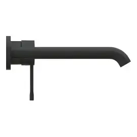 Змішувач для раковини настінний Essence, розмір L Grohe 29193KF1 Phantom Black — бічний ракурс