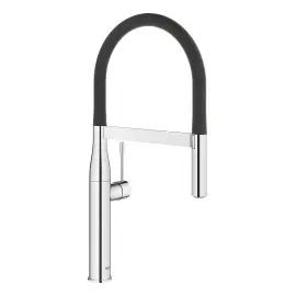 Змішувач для кухні з гнучким виливом Essence Grohe 30294000 — вид на білому тлі