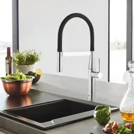 Змішувач для кухні з гнучким виливом Essence Grohe 30294000 — вид спереду