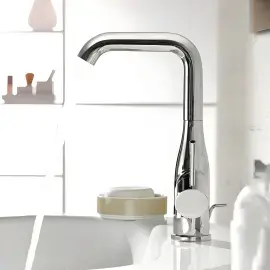 Змішувач для раковини високий з донним клапаном Essence New, розмір L Grohe 32628001 — бічний ракурс