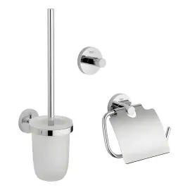 Набір аксесуарів Essentials 3 в 1 Grohe 40407001 — вид на білому тлі