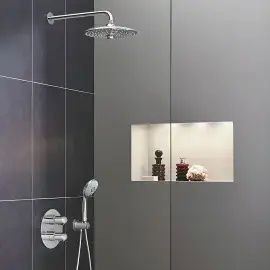 Верхній душ з настінним тримачем Euphoria 260 Grohe 26458000 — вид спереду