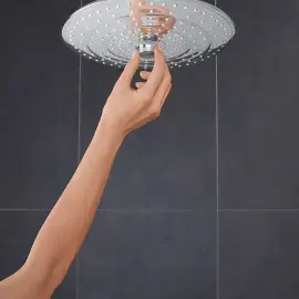 Верхній душ з настінним тримачем Euphoria 260 Grohe 26458000 — бічний ракурс