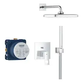 Душова система прихованого монтажу Eurocube з Tempesta 250 Cube Grohe 25289000 — вид на білому тлі