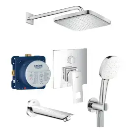 Комплект душової системи Eurocube з Tempesta 250 Cube Grohe UA26417SC0 — вид спереду