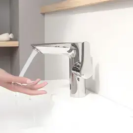 Змішувач для раковини з інфрачервоною елнектронікою Eurosmart, розмір M Grohe 23975003 Chrome — вид спереду