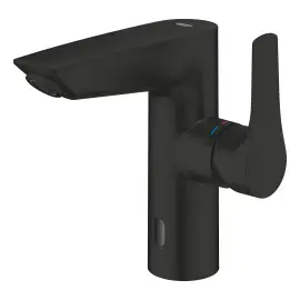 Змішувач для раковини з інфрачервоною елнектронікою Eurosmart, розмір M Grohe 239752433 Matt Black — бічний ракурс