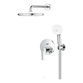 Душова система прихованого монтажу Eurosmart з Tempesta 250 Cube Grohe 25288000 — вид згори