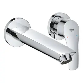 Змішувач для раковини настінний Eurosmart, розмір M Grohe 29338003 Chrome — вид на білому тлі