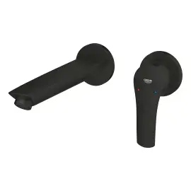Змішувач для раковини настінний Eurosmart, розмір M Grohe 293382433 Matt Black — бічний ракурс