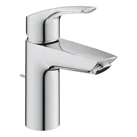 Змішувач для раковини з донним клапаном Eurosmart, розмір S Grohe 33265003 — вид на білому тлі