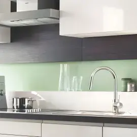 Змішувач для кухні з витяжним виливом Eurosmart Cosmopolitan Grohe 31481001 — вид спереду