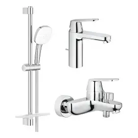 Набір змішувачів для ванни 3 в 1 Eurosmart Cosmopolitan Grohe UA126112M3 — вид на білому тлі
