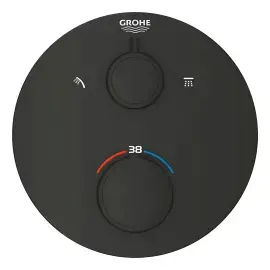 Термостат для ванни/душу прихованого монтажу на 2 споживача Grohtherm Grohe 1022082430 — вид спереду