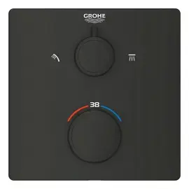 Термостат для ванни/душу прихованого монтажу на 2 споживача Grohtherm Grohe 1022092430 — вид спереду