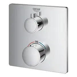 Термостат для ванни/душу прихованого монтажу на 1 споживача Grohtherm Grohe 24078000 — вид спереду